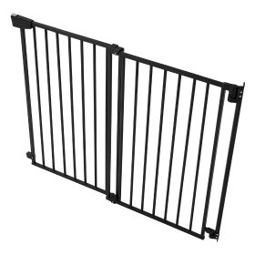 Baby Gate for Stairs, 31-48 in Adjustable Width, 36 in High Dog Gate, No Bottom Bar, One-Handed Operation