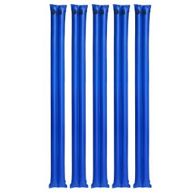 Pool Cover Water Bags, 5 Packs 8 Ft, Double Chamber Pool Cover Water Tubes, 0.4mm Thick PVC Bags Weights with Leakproof Screw Cap
