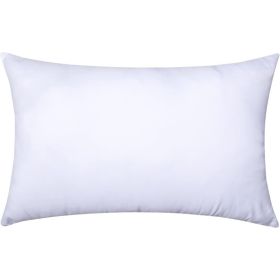 Premium Pillow Stuffer Sham Rectangle For Decorative Cushion Bed Couch Sofa (Option: WHITE)
