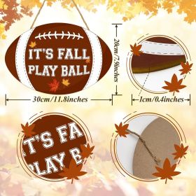 1 pc Rugby wooden home crafts, doorplate pendants, party and festival plaques, sign decorations, paintings (Color: 11)