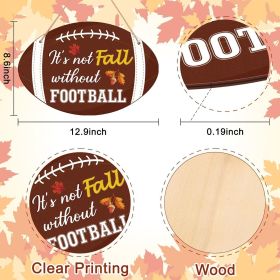 1 pc Rugby wooden home crafts, doorplate pendants, party and festival plaques, sign decorations, paintings (Color: 4)