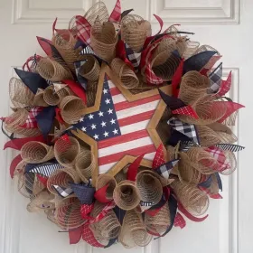 1PC Wooden tags for Independence Day, patriotic American homes, rural areas, wooden walls, door decorations, wooden crafts (Color: 107, size: 30*30*0.5cm)