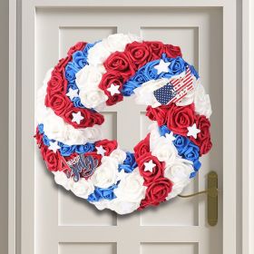 1PC Wooden tags for Independence Day, patriotic American homes, rural areas, wooden walls, door decorations, wooden crafts (Color: 124, size: 30*30*0.5cm)